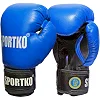 Перчатки боксерские кожаные SportKO PK1 размер 12 унций, синие