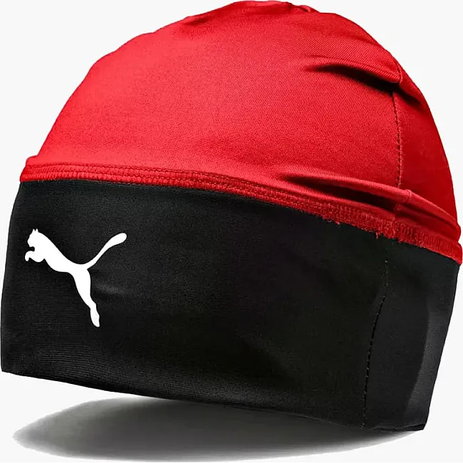 Шапка Puma Liga Beanie красный, черный One Size