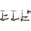 Детский самокат трехколесный Ricokids Cubi черно-оранжевый