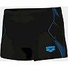 Плавки-шорты для мальчиков Arena GRAPHIC SWIM SHORT черный, бирюзовый (для детей)