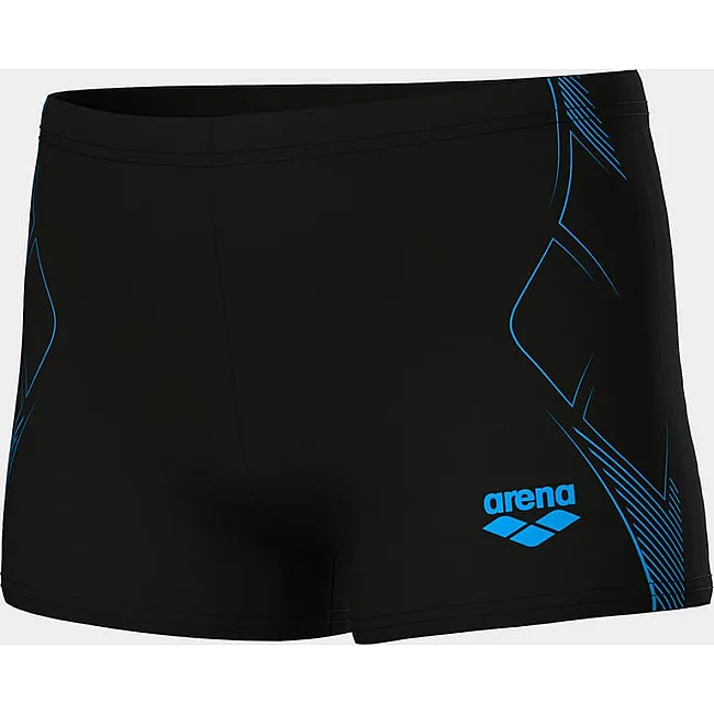 Плавки-шорты для мальчиков Arena GRAPHIC SWIM SHORT черный, бирюзовый (для детей)