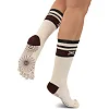 Гольфы для йоги и пилатеса с закрытыми пальцами нескользящие BLOOM YOGA SOCKS LB7150 (Белый)