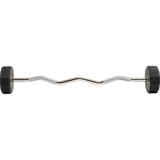 Штанга неразборная с фиксированным весом изогнутая PEV HAMMER STRENGHT TA-9978-30 (Черный)