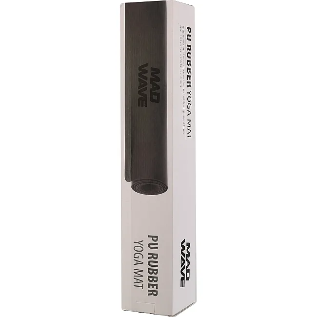 Коврик для фитнеса и спорта PU резина MADWAVE M137004 (Черный)