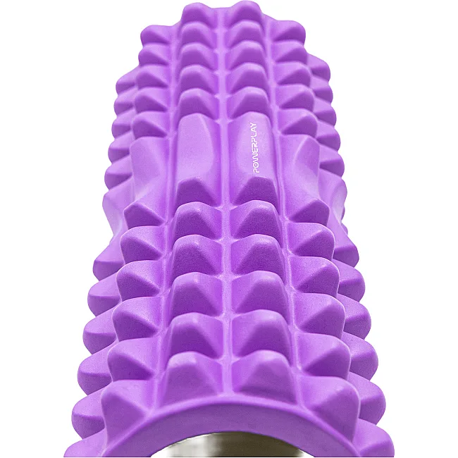 Массажный ролик (роллер) PowerPlay 4405 EVA Massage Roller Фиолетовый (33x12см.)