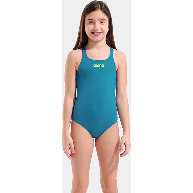 Купальник закритий для дівчат TEAM SWIMSUIT SWIM PRO SOLID бірюзовий (для дітей)