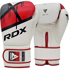 Боксерские перчатки RDX BOXING GLOVES BGR-F7 белый, красный
