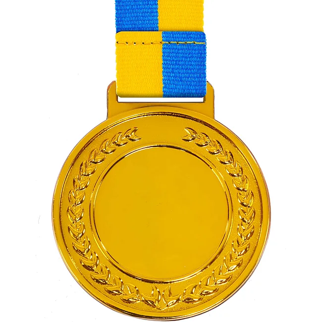 Медаль спортивна зі стрічкою тематична SP-SPORT Футбол C-6842 ø6,5см (Золотий)