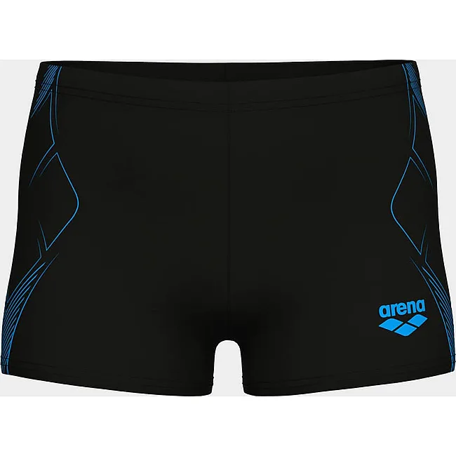 Плавки-шорты для мальчиков Arena GRAPHIC SWIM SHORT черный, бирюзовый (для детей)