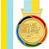 Медаль спортивная с лентой цветная тематическая SP-SPORT Футбол C-6857 (Золотой) Медаль спортивная с лентой цветная тематическая SP-SPORT Футбол C-6857 (Золотой)