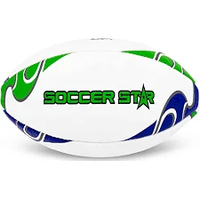 Регбийный мяч SOCCER STAR R-5342-4 (Белый-фиолетовый-салатовый)