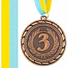 Медаль спортивная с лентой SP-SPORT C-6846 (Бронзовый)