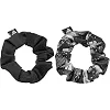 Гумки для волосся ADIDAS Hair Scrunchies 2pk чорний, білий (для жінок) One Size