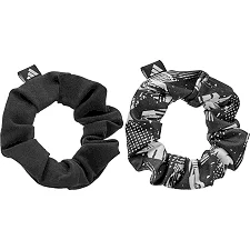 Гумки для волосся ADIDAS Hair Scrunchies 2pk чорний, білий (для жінок) One Size