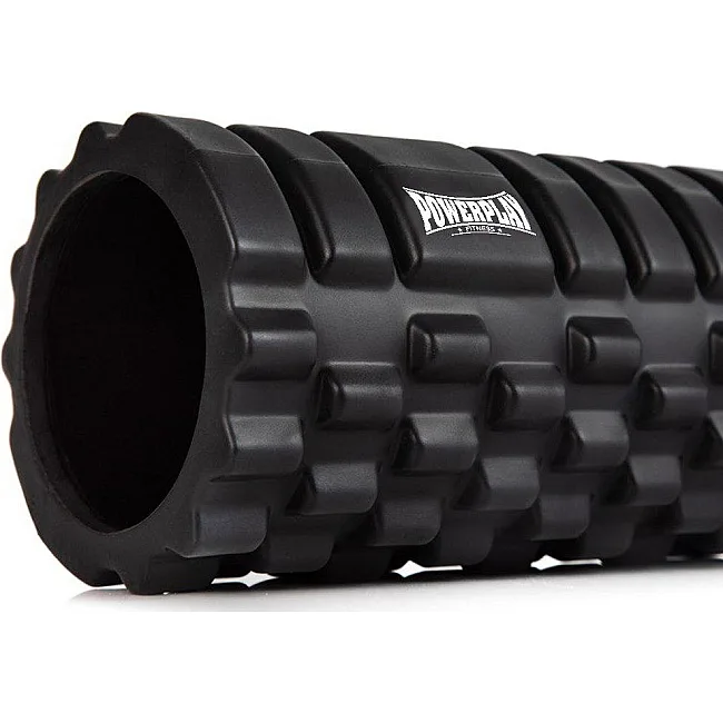 Массажный ролик (роллер) PowerPlay 4025 Massage Roller Черный (33x14см.)