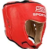 Боксерский шлем профессиональный
 открытый кожаный ФБУ SPORTKO

 ОК1 SP-4706 (Красный)