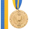 Медаль спортивная с лентой SP-SPORT BOWL C-6407 ø6,5см (Золотой)