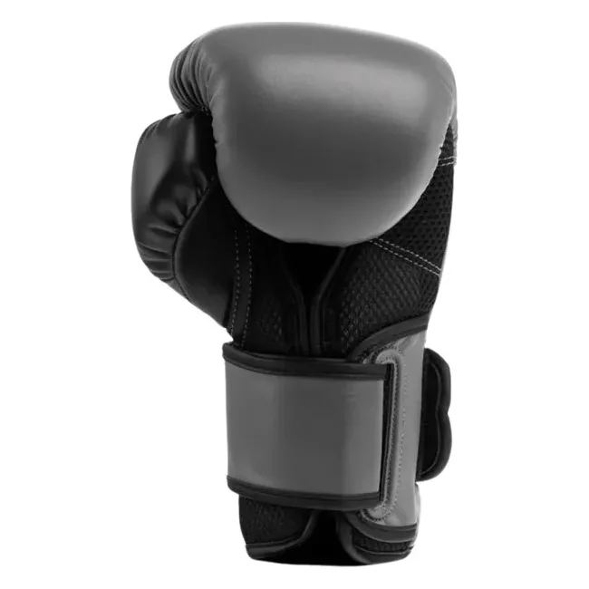 Боксерские перчатки Everlast POWERLOCK 2R TRAINING GLOVE серый, черный 10 унций