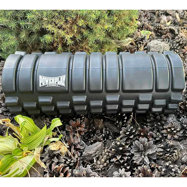Массажный ролик (роллер) PowerPlay 4025 Massage Roller Черный (33x14см.)