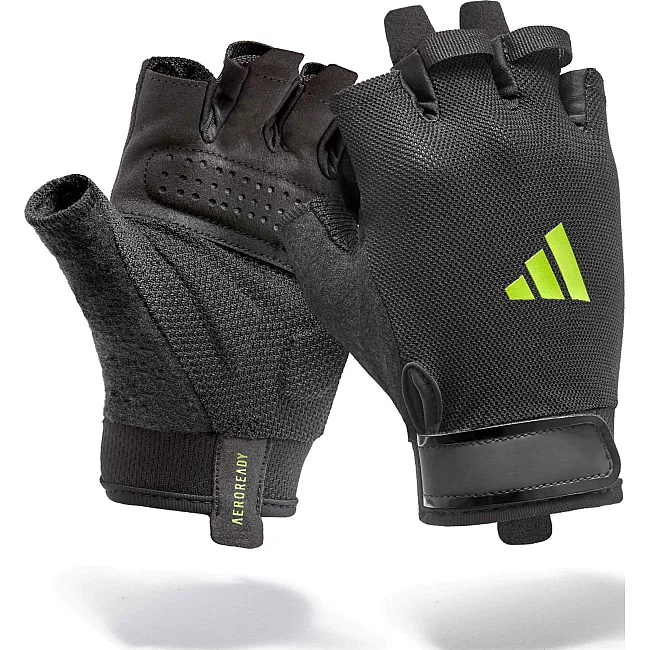 Рукавички для тренінгу Adidas Essential Training Gloves чорний, зелений XS