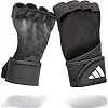 Перчатки для тренинга Adidas Open Back Training Gloves черный S