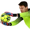 Вратарские перчатки профессиональные с защитой пальцев FDSPORT FB-853 7-11 (Черный-зеленый)