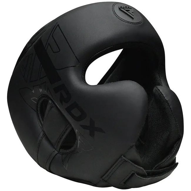 Боксерский шлем RDX F6 KARA Matte Black