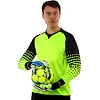 Вратарские перчатки профессиональные с защитой пальцев FDSPORT FB-853 7-11 (Черный-зеленый)