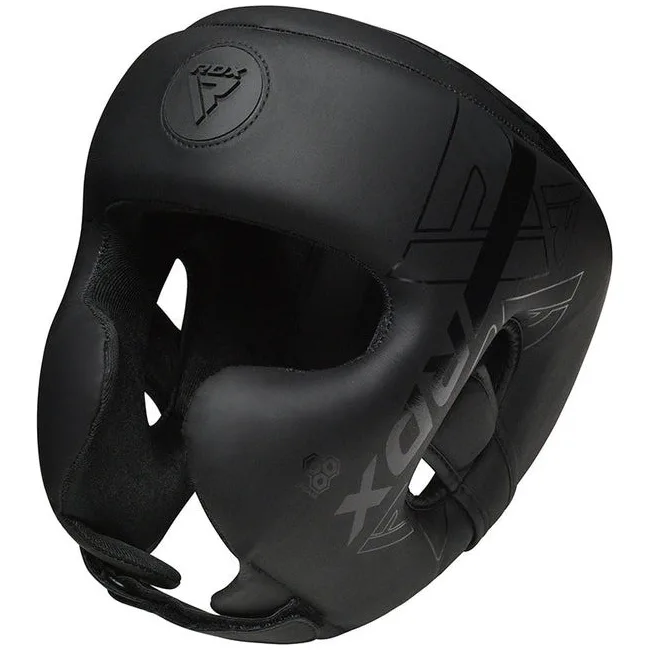 Боксерский шлем RDX F6 KARA Matte Black