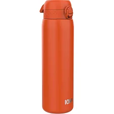 Бутылка для воды металлическая ION8 1200 мл. Stainless Steel, Hearty Orange
