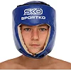 Боксерский шлем профессиональный
 открытый кожаный ФБУ SPORTKO

 ОК1 SP-4706 (Красный)