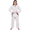 Кимоно для для бразильского джиу-джитсу BJJ белое куртка штаны и пояс CORE CO-3137-M 140-180см