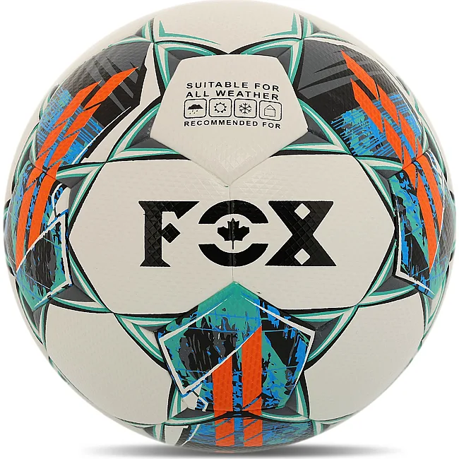 Футбольный мяч
 FOX FB-0806 №5 PU (Белый-синий-оранжевый)