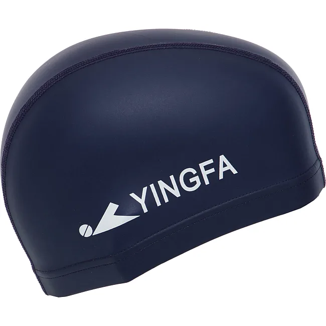 Шапочка для бассейна текстильная с покрытием PU YINGFA C0078 (Темно-синий)
