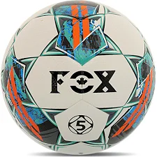 Футбольный мяч FOX FB-0806 №5 PU (Белый-синий-оранжевый)