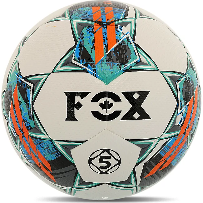 Футбольный мяч
 FOX FB-0806 №5 PU (Белый-синий-оранжевый)