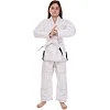 Кимоно для для бразильского джиу-джитсу BJJ белое куртка штаны и пояс CORE CO-3137-M 140-180см