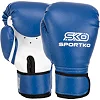 Перчатки для бокса искусственная кожа SPORTKO PD-2-M (Синий)