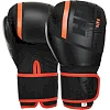 Рукавички для боксу PU HARD TOUCH BO-4250 (Чорно-жовтогарячий)