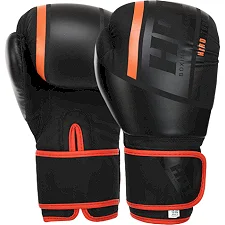 Рукавички для боксу PU HARD TOUCH BO-4250 (Чорно-жовтогарячий)