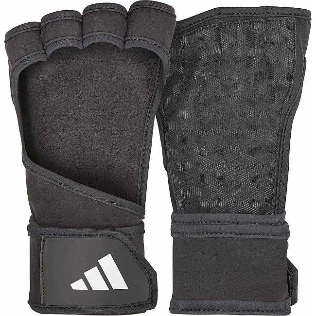 Перчатки для тренинга Adidas Open Back Training Gloves черный S