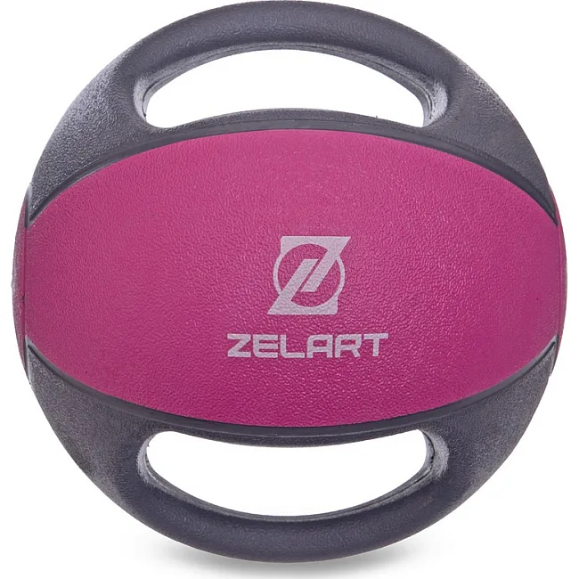 Медбол мяч медицинский двуручный с хватами ZELART
 FI-2619-3 3кг