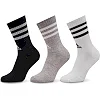 Шкарпетки Adidas 3S C SPW CRW 3P білий, сірий, чорний