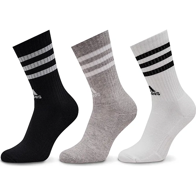 Шкарпетки Adidas 3S C SPW CRW 3P білий, сірий, чорний