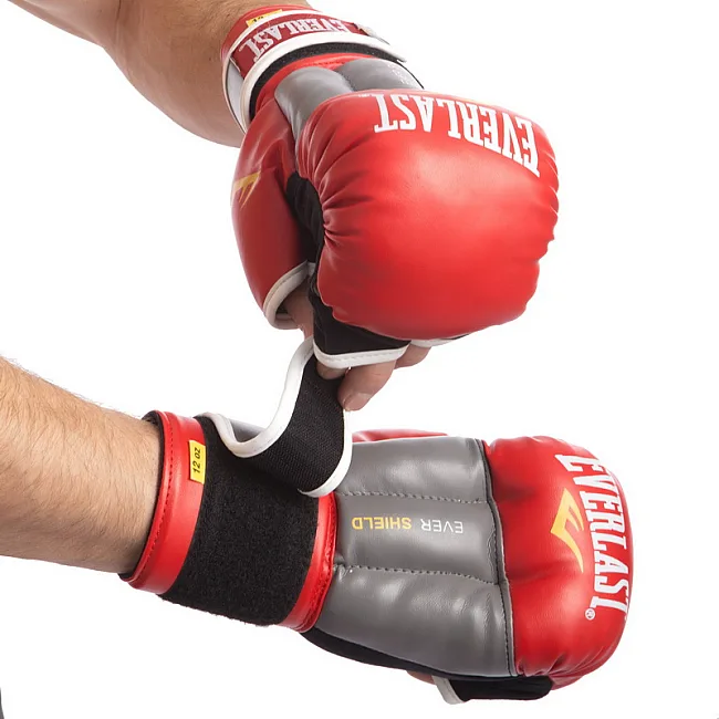Рукавички для рукопашного бою EVERLAST LD-P0000663 (Червоний-сірий)