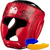 Боксерский шлем Phantom Muay Thai Full Face Red (капа в комплекте)