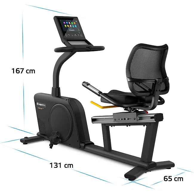 Велотренажер горизонтальный электрический inSPORTline Velocer RMB черный