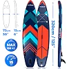 Надувна SUP дошка (Сапборд) THUNDER STRIPES 320
