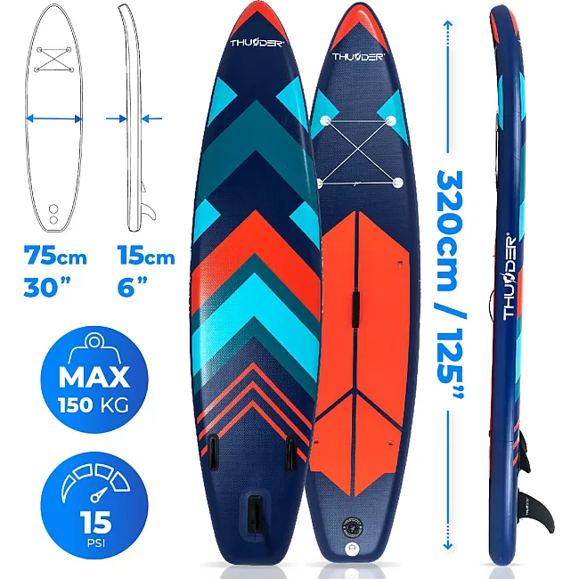 Надувна SUP дошка (Сапборд) THUNDER STRIPES 320
