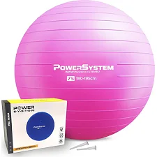 Фитнес мяч (фитбол) POWER SYSTEM PS-4013 Ø75см PRO Pink